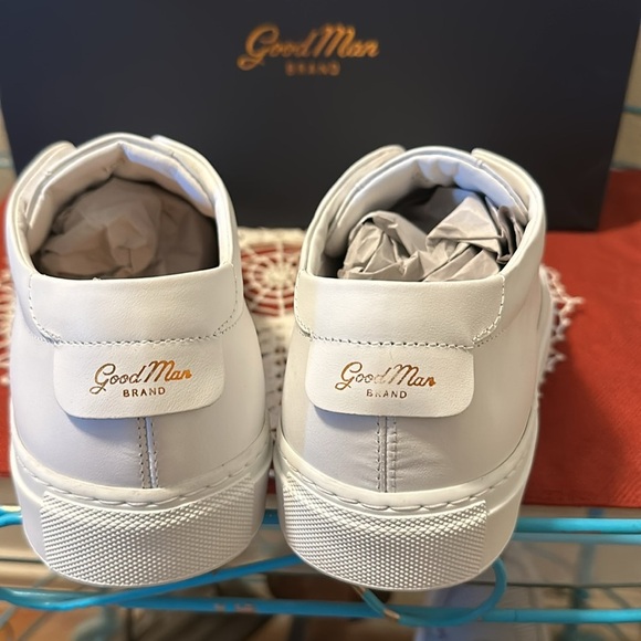 NWT Good Man Brand white Mens sneaker. Made in Italy. Italian leather - Picture 6 of 8